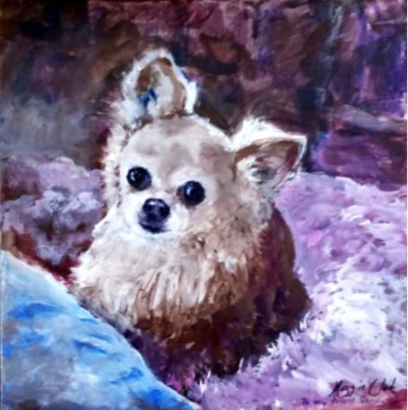 pet portrait, abstract painitng